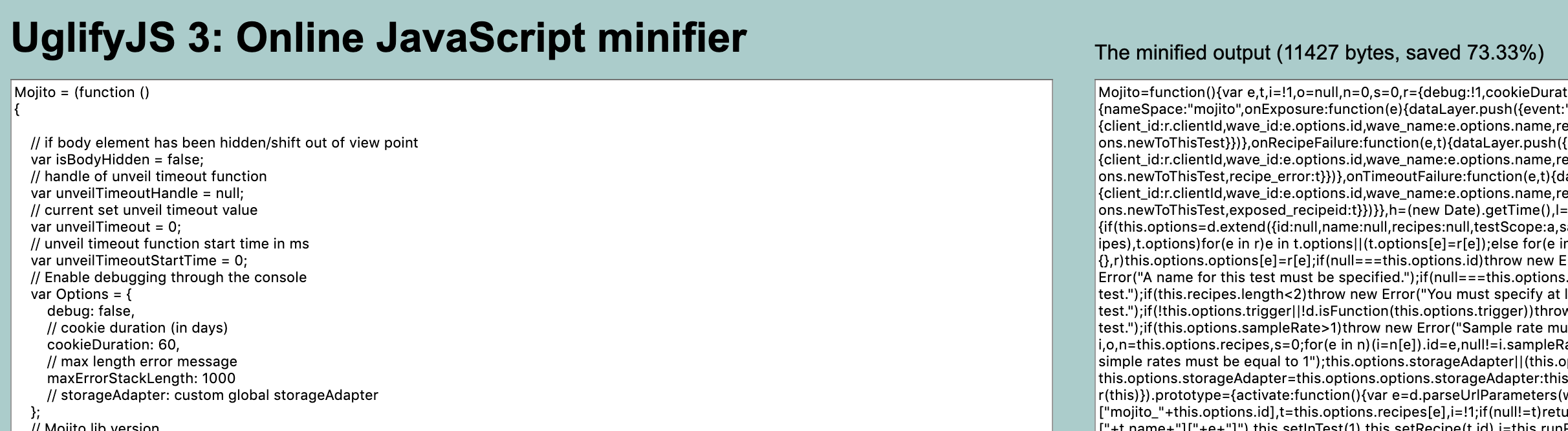 Minify your JS